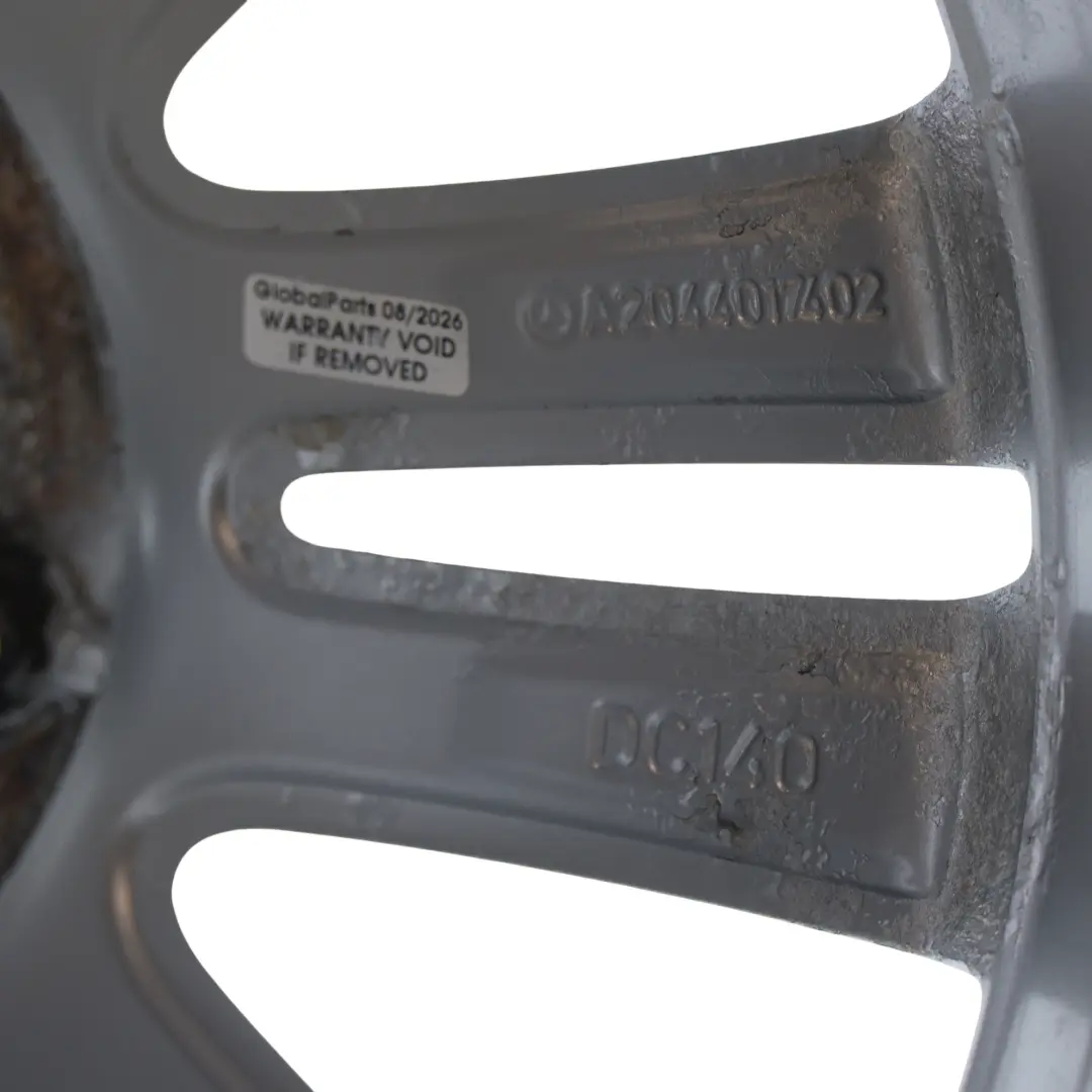 Mercedes W204 Cerchio Ruota Lega Argento 17" 7,5J ET:47 - SKU A2044017402-2 - Numero di parte A2044017402