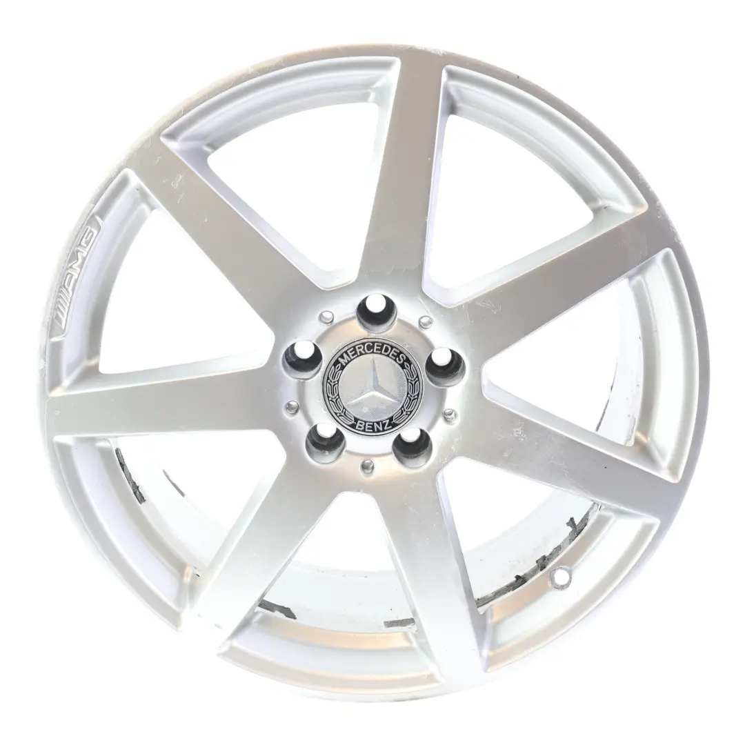 7-Spoke AMG Rear Alloy Wheel Rim 18" 8,5J ET:54 to Mercedes W204 with Part number A2044019902 Mercedes W204 7-Spoke AMG Rear Alloy Wheel Rim 18" 8,5J ET:54 - SKU A2044019902-1 - Part number A2044019902
