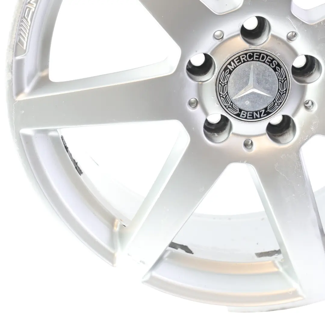 7-Spoke AMG Rear Alloy Wheel Rim 18" 8,5J ET:54 to Mercedes W204 with Part number A2044019902 Mercedes W204 7-Spoke AMG Rear Alloy Wheel Rim 18" 8,5J ET:54 - SKU A2044019902-1 - Part number A2044019902