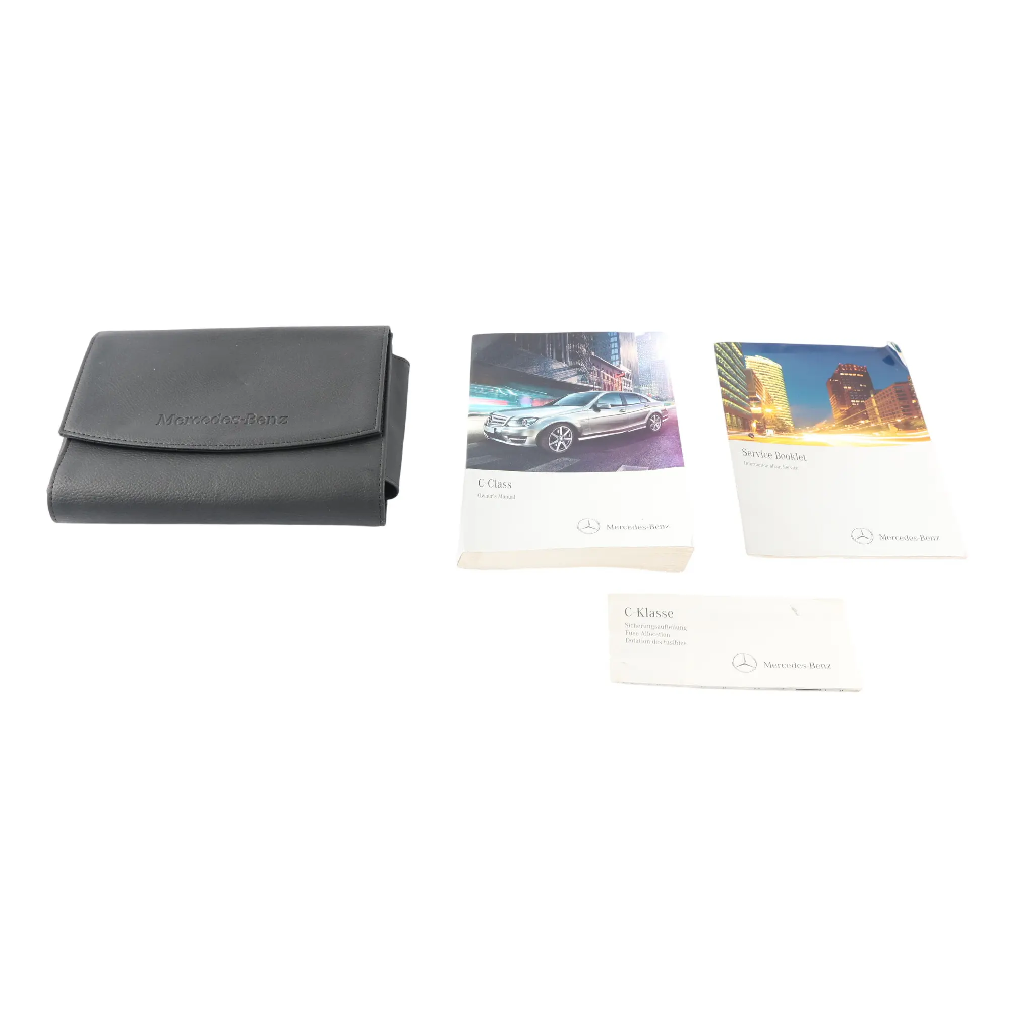 Mercedes W204 Owner's Handbook Booklet Pouch Wallet Set A2045843283