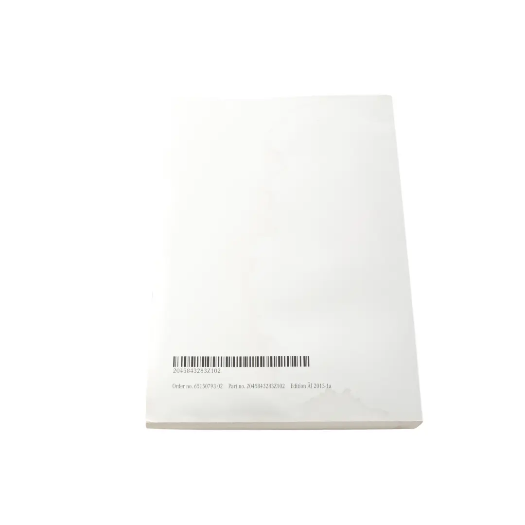 Mercedes W204 Owner's Handbook Booklet Pouch Wallet Set - SKU A2045843283-1 - Part number A2045843283