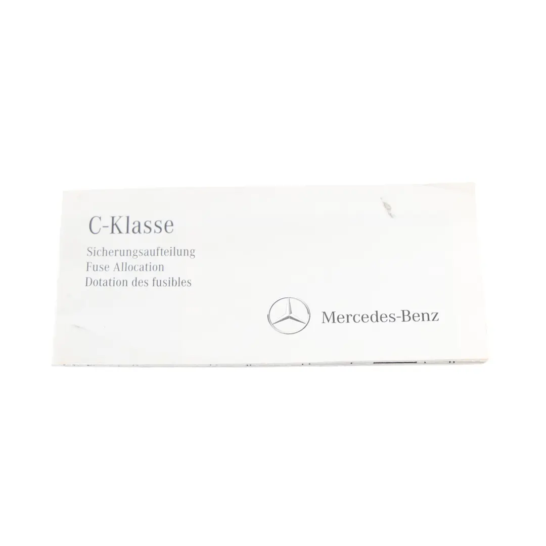 Mercedes W204 Owner's Handbook Booklet Pouch Wallet Set - SKU A2045843283-1 - Part number A2045843283