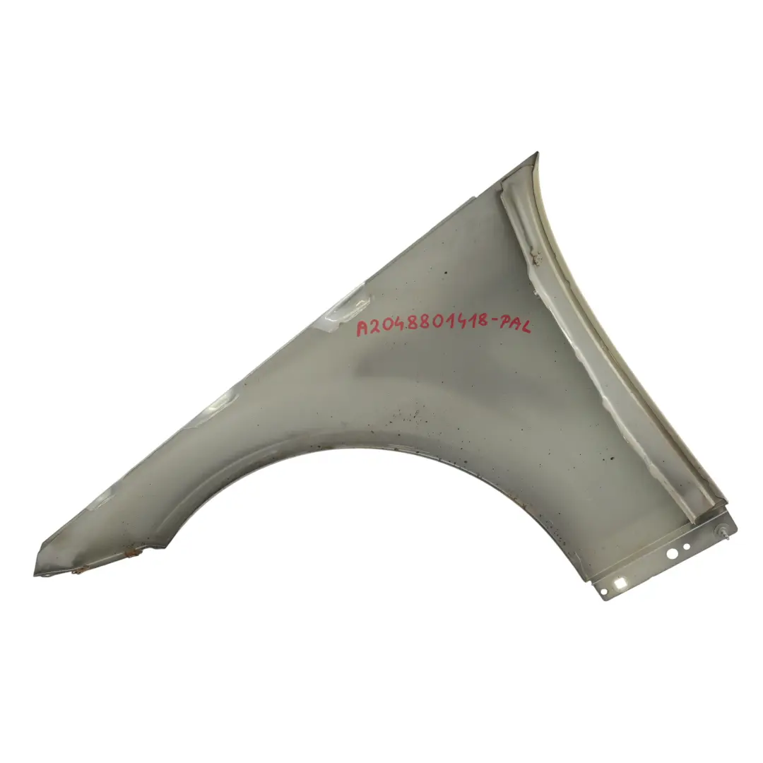 Mercedes W204 Side Wing Panel Fender Front Right O/S Palladium Silver - 792 - SKU A2048801418-PAL - Part number A2048801418