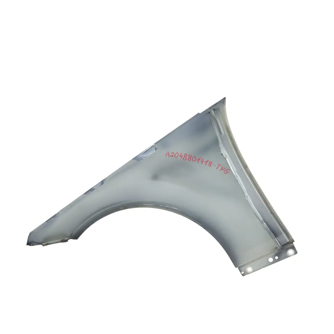 Mercedes W204 Aile Avant Droite Gris Ténorite - 755 - SKU A2048801418-TNG - Numéro de pièce A2048801418