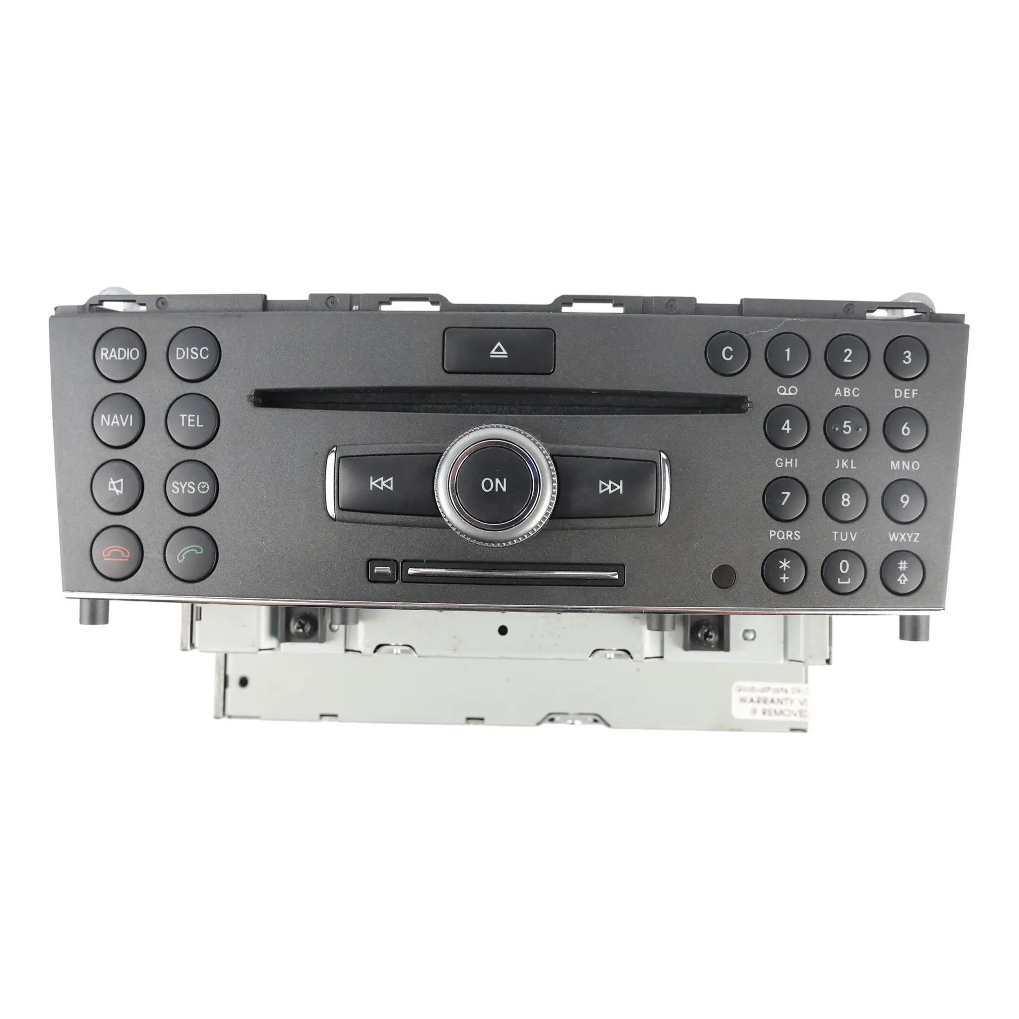Mercedes W204 COMAND Head Unit Navigation CD Player Radio Unit A2049060902