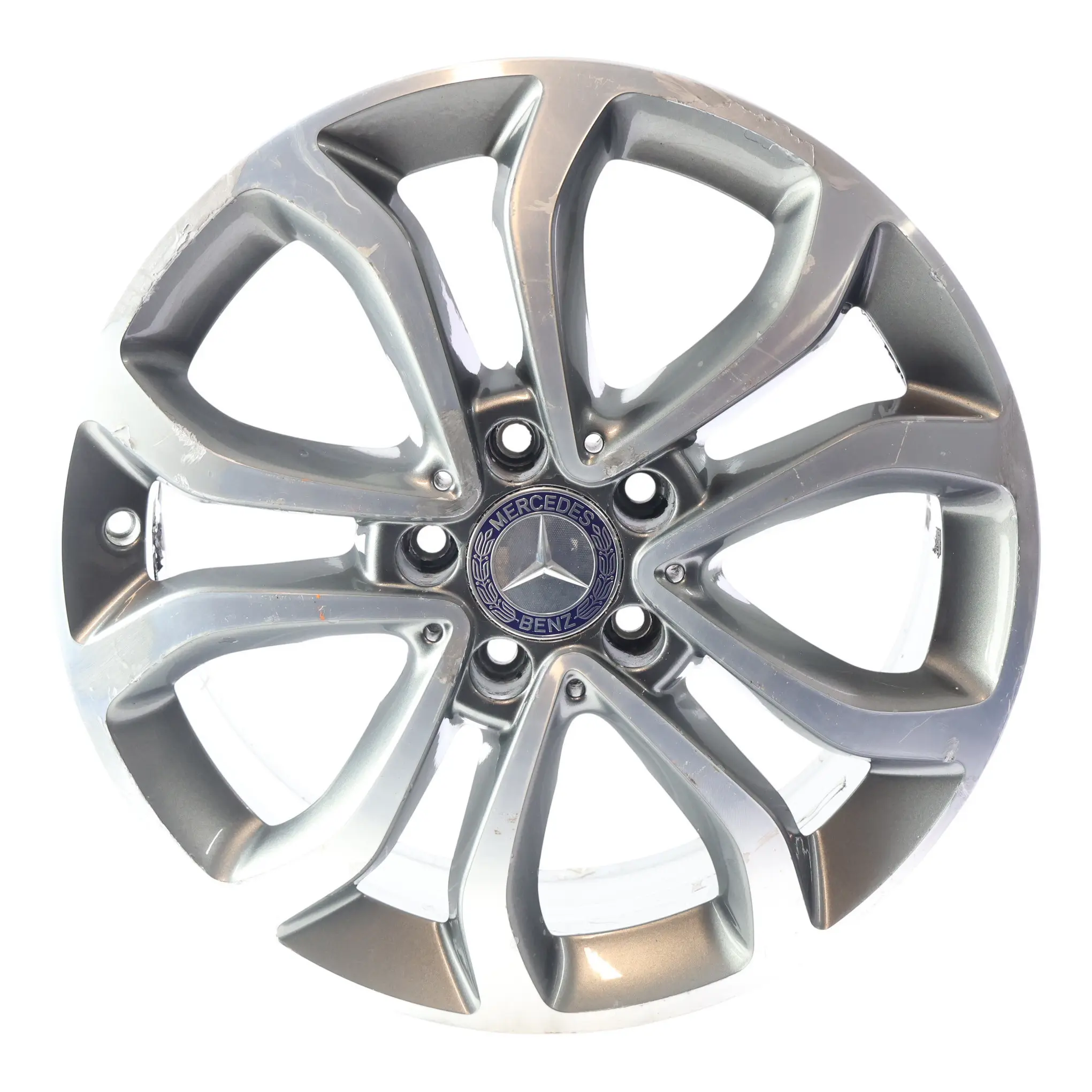 Mercedes W205 Alloy Wheel Rim 5 Double Spoke 17" 7J ET:48,5 A2054010200