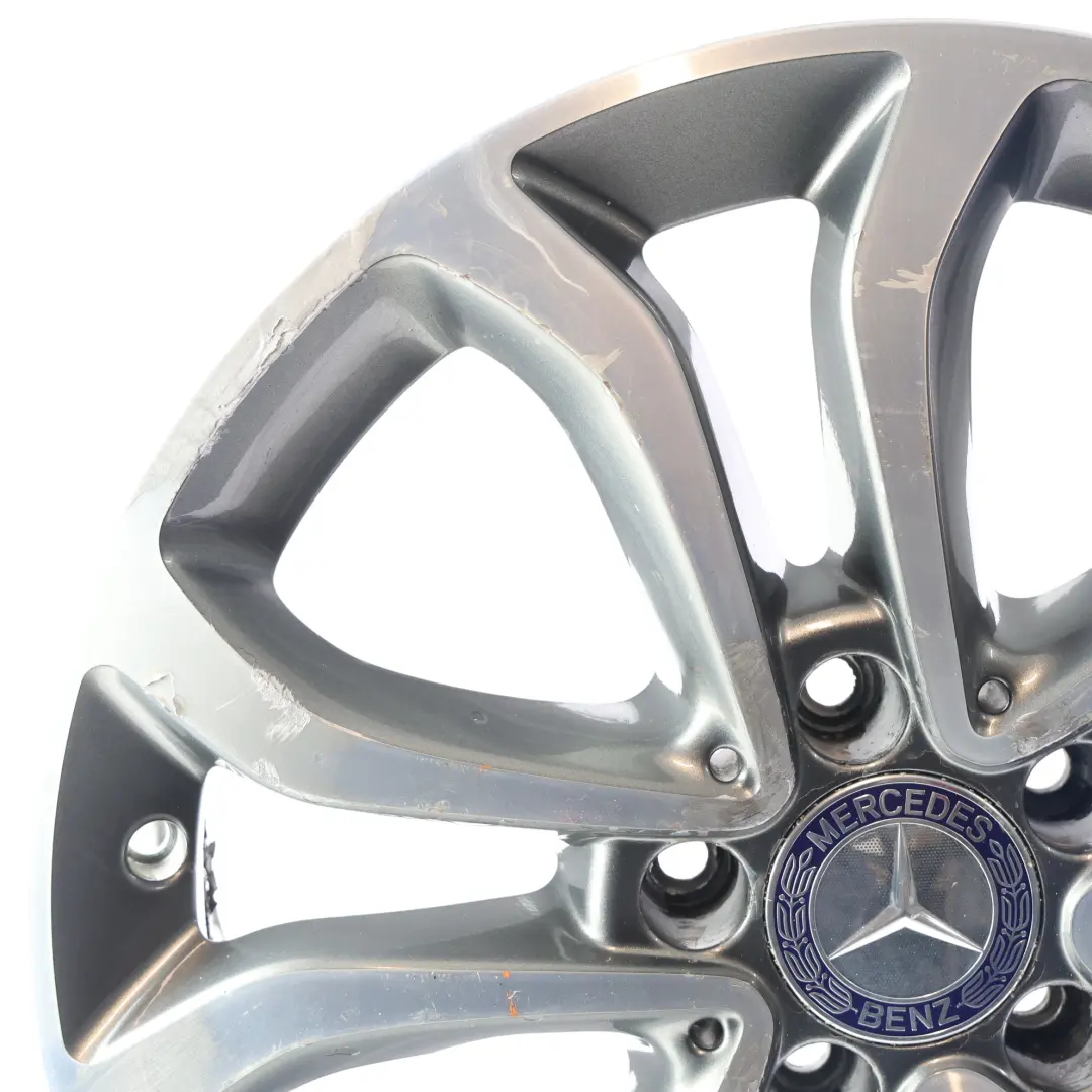 Mercedes W205 Alloy Wheel Rim 5 Double Spoke 17" 7J ET:48,5 - SKU A2054010200-3 - Part number A2054010200