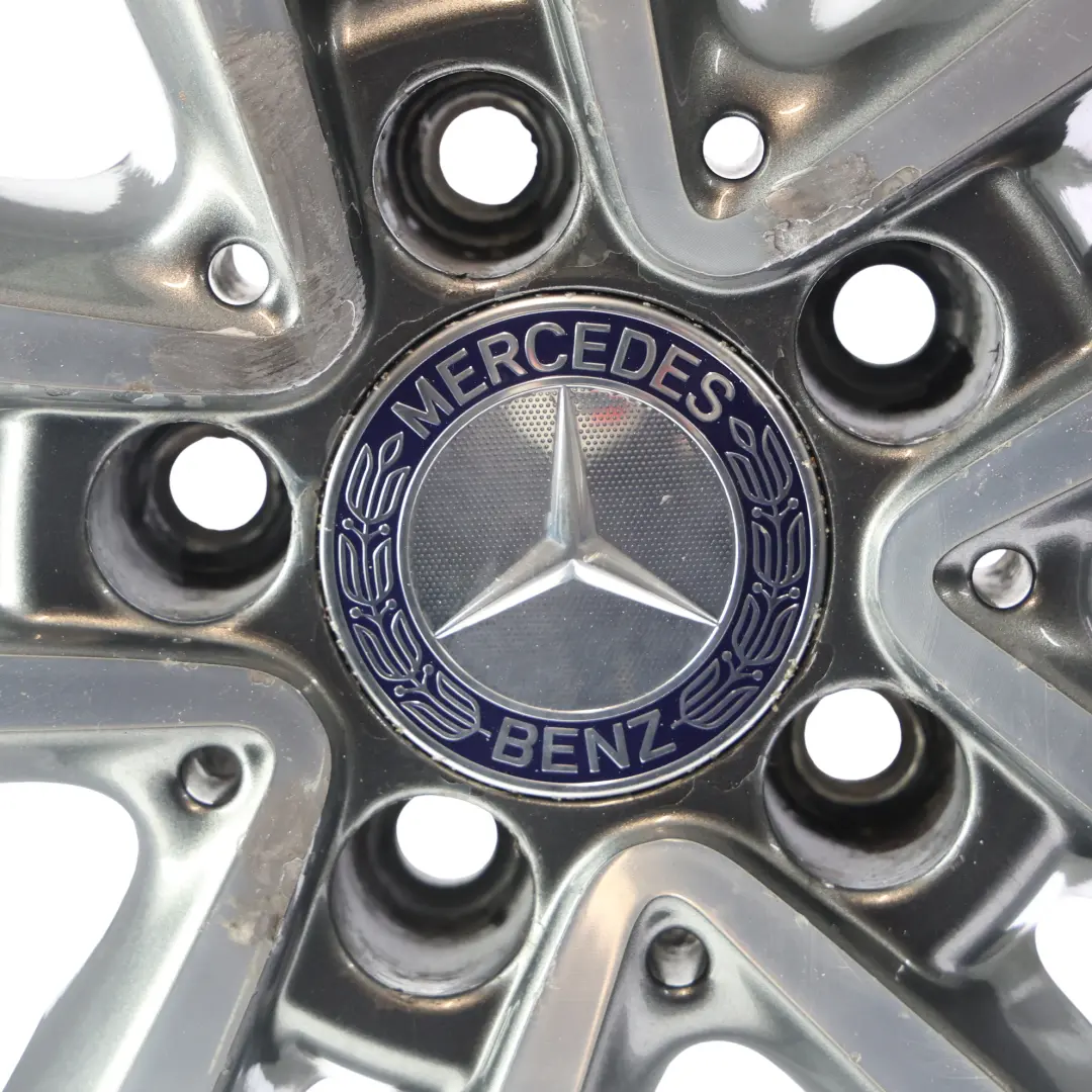 Alloy Wheel Rim 5 Double Spoke 17" 7J ET:48,5 to Mercedes W205 with Part number A2054010200 Mercedes W205 Alloy Wheel Rim 5 Double Spoke 17" 7J ET:48,5 - SKU A2054010200-3 - Part number A2054010200
