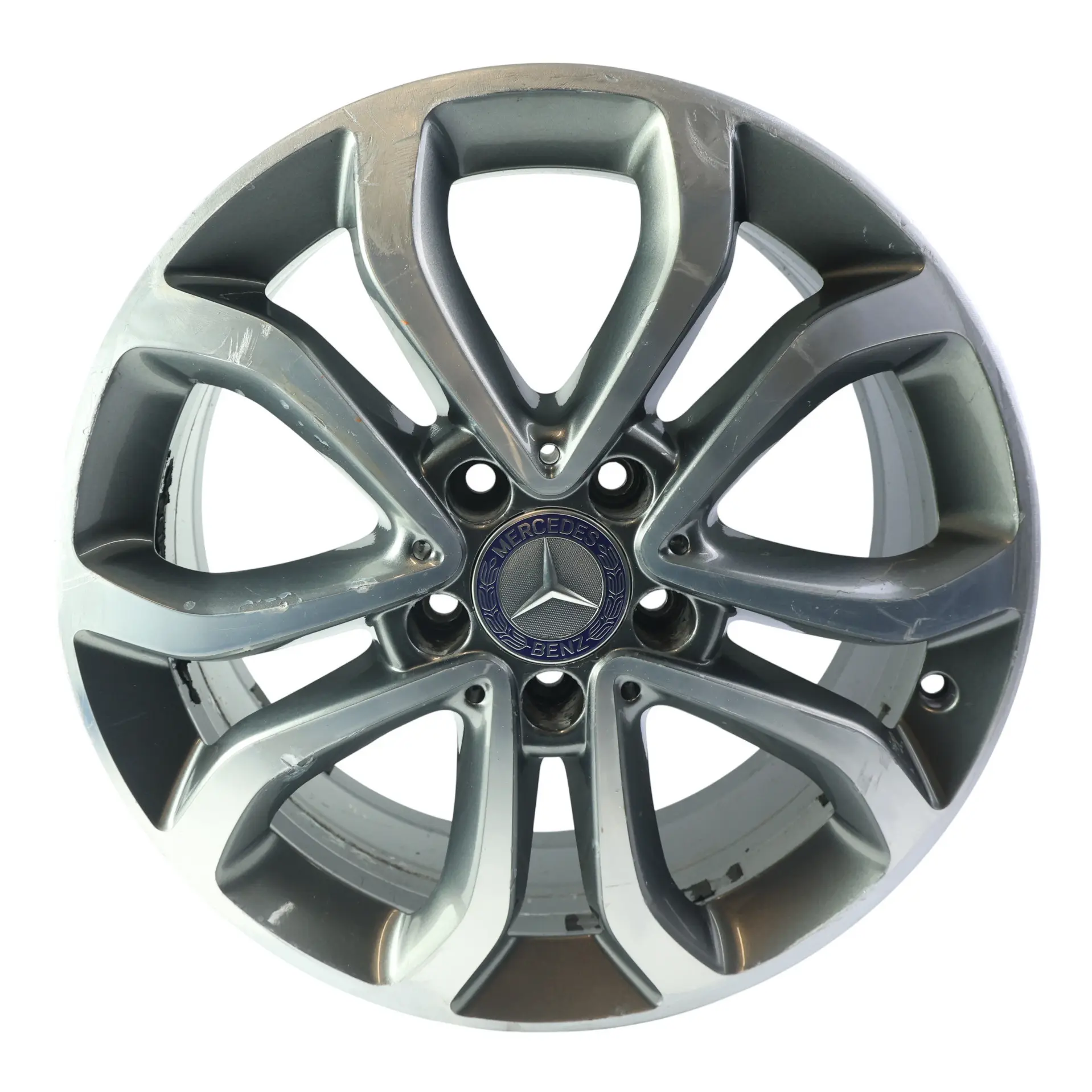 Mercedes W205 Alloy Wheel Rim 5 Double Spoke 17" 7J ET:48,5 A2054010200
