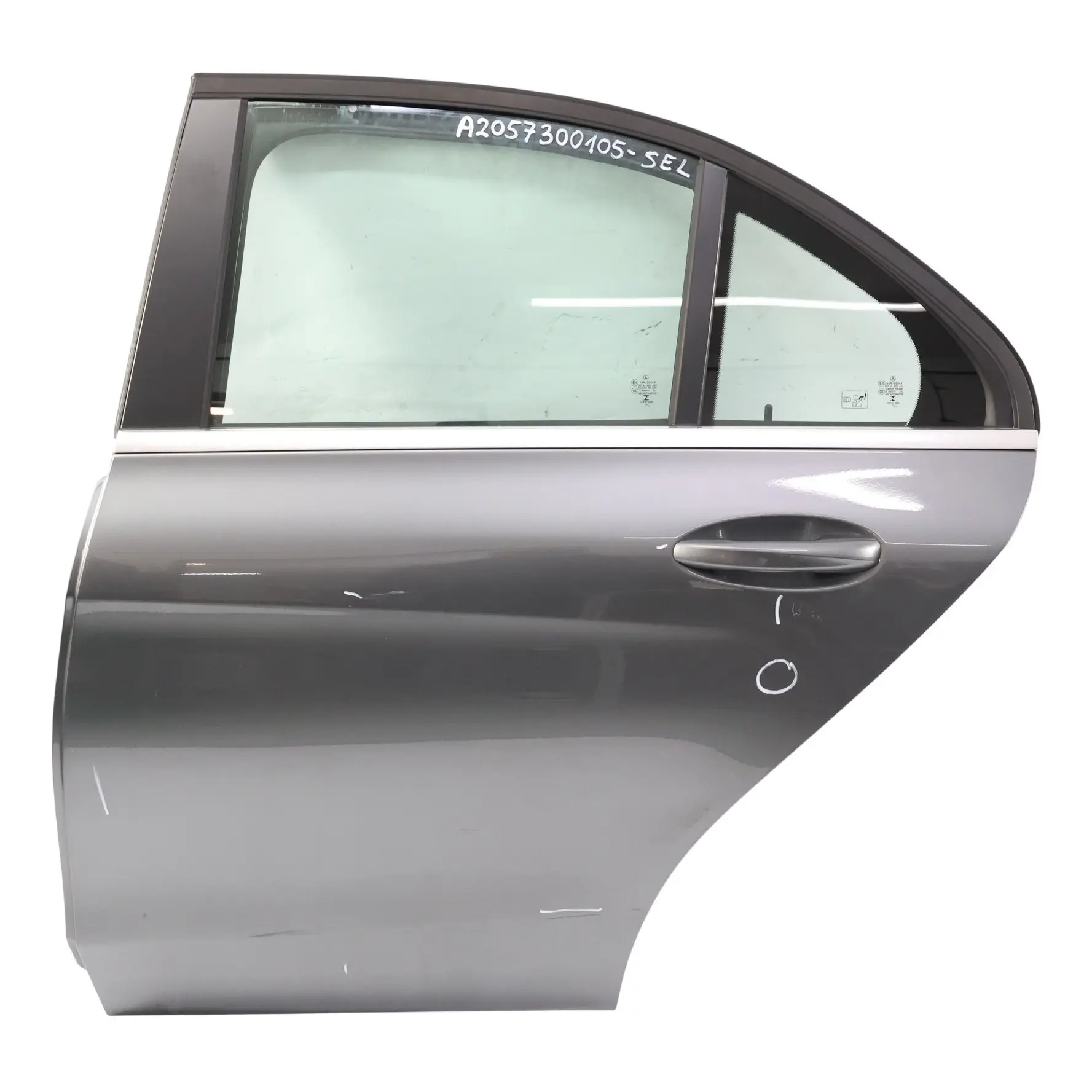 Mercedes W205 Door Rear Left N/S Selenite Grey Metallic - 992