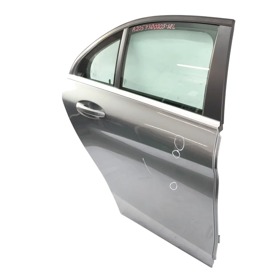 Mercedes W205 Tür Hinten Rechts Selenitgrau Metallic - 992 - SKU A2057300205-SEL - Teilenummer A2057300205