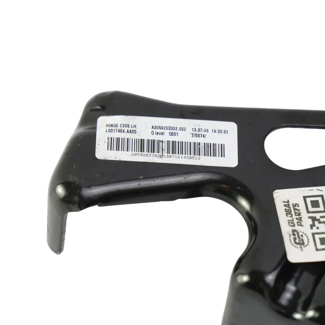 Folding Seat Backrest Mount Support Holder to Mercedes W205 Rear with Part number A2059203302 Mercedes W205 Rear Folding Seat Backrest Mount Support Holder - SKU A2059203302 - Part number A2059203302