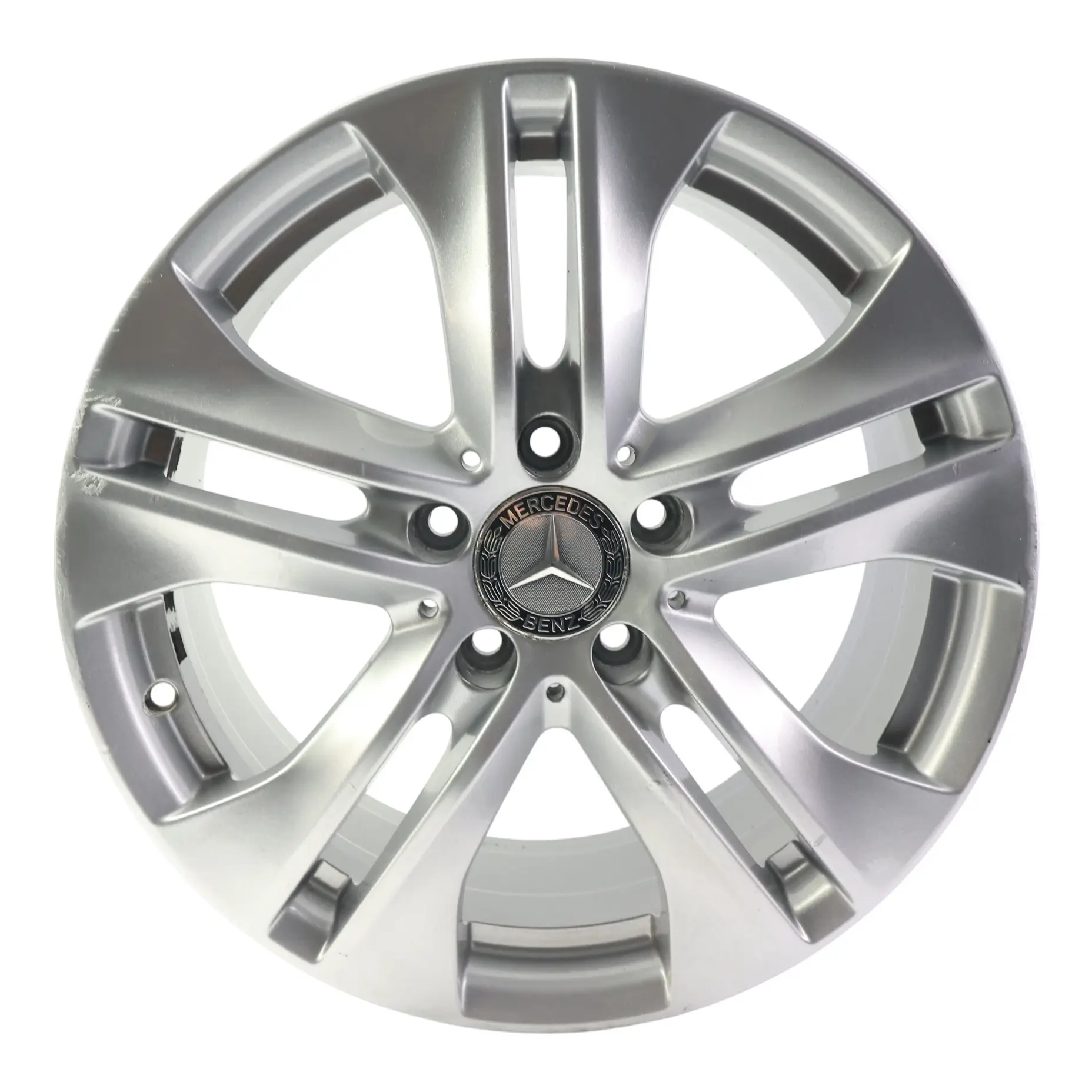 Mercedes C207 Felga 17" 5 Podwójnych Szprych 7,5J ET45 Srebrna A2074010602