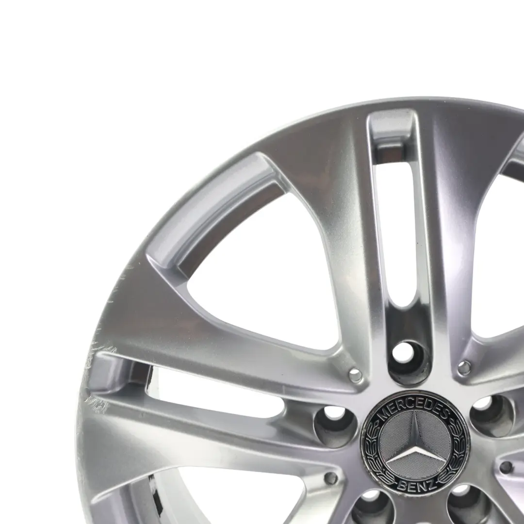 Mercedes C207 Wheel Alloy Rim 17" 5 Double Spoke 7,5J ET:45 Silver - SKU A2074010602-3 - Part number A2074010602