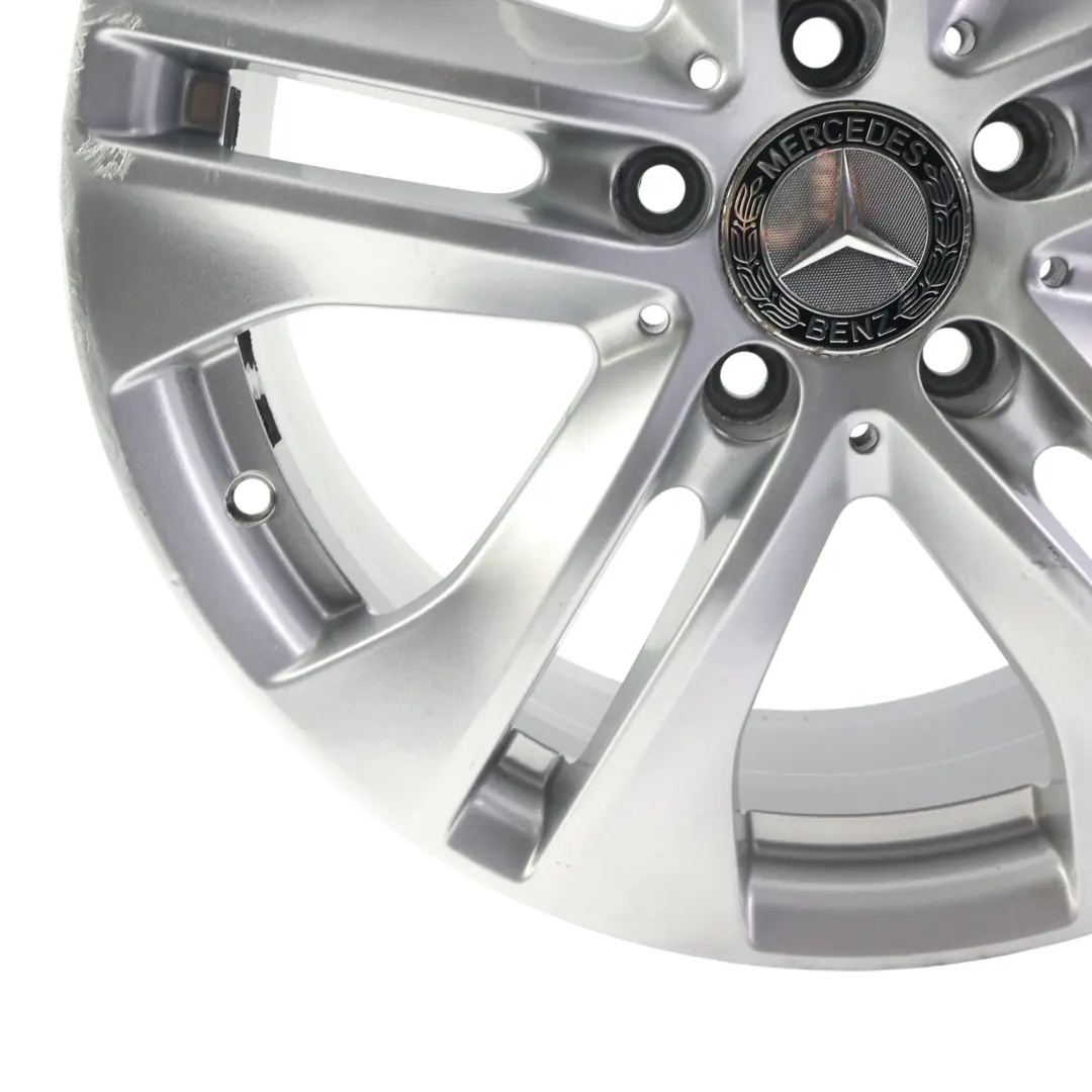 Mercedes C207 Felga 17" 5 Podwójnych Szprych 7,5J ET45 Srebrna - SKU A2074010602-3 - Numer Części A2074010602