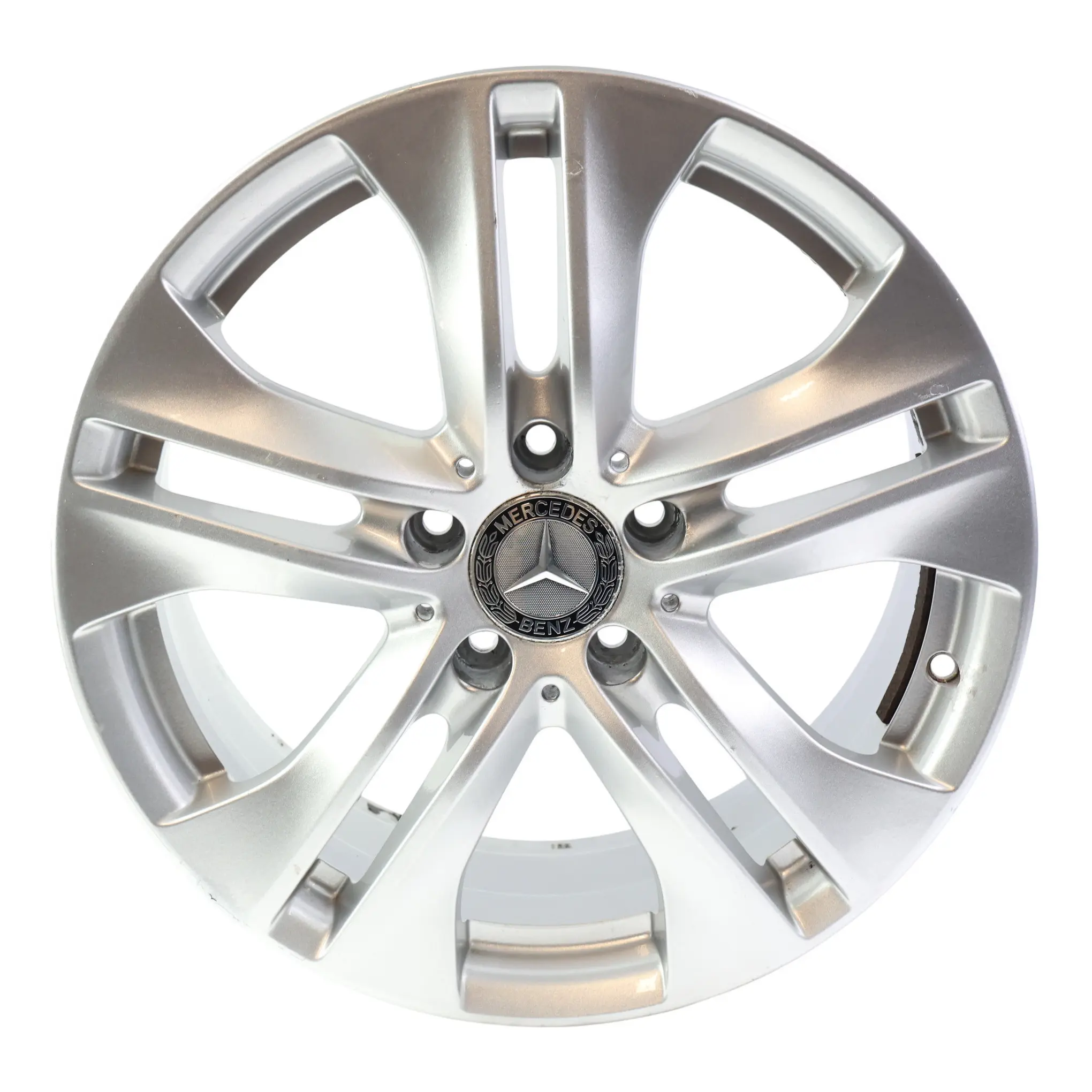 Mercedes C207 Silver Wheel Alloy Rim 17" 7,5J ET:45 5 Double Spoke A2074010602