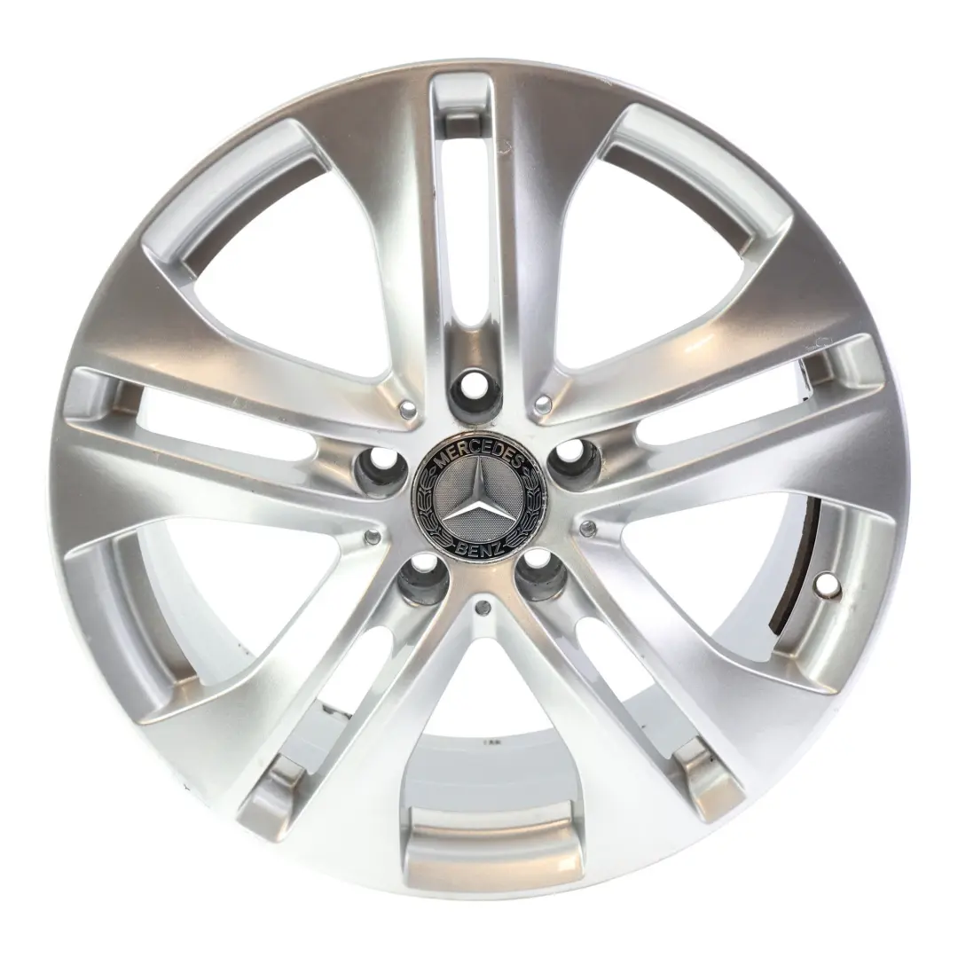 Alloy Rim 17" 7,5J ET:45 5 Double Spoke to Mercedes C207 Silver Wheel with Part number A2074010602 Mercedes C207 Silver Wheel Alloy Rim 17" 7,5J ET:45 5 Double Spoke - SKU A2074010602-4 - Part number A2074010602