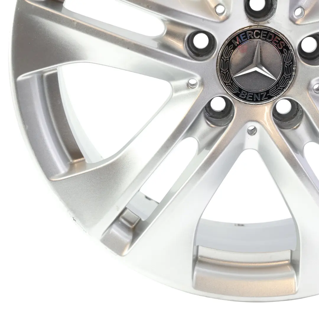 Alloy Rim 17" 7,5J ET:45 5 Double Spoke to Mercedes C207 Silver Wheel with Part number A2074010602 Mercedes C207 Silver Wheel Alloy Rim 17" 7,5J ET:45 5 Double Spoke - SKU A2074010602-4 - Part number A2074010602