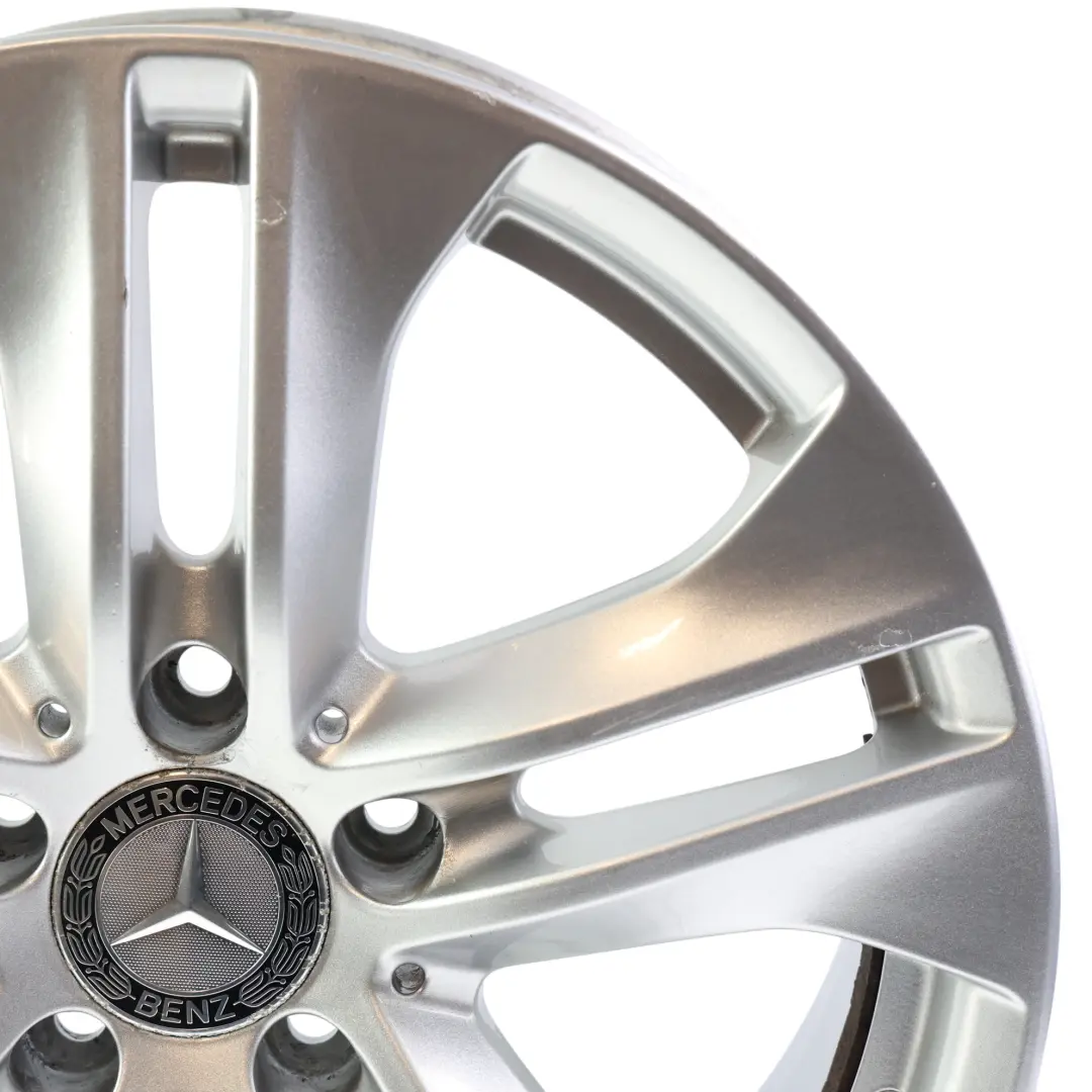 Alloy Rim 17" 7,5J ET:45 5 Double Spoke to Mercedes C207 Silver Wheel with Part number A2074010602 Mercedes C207 Silver Wheel Alloy Rim 17" 7,5J ET:45 5 Double Spoke - SKU A2074010602-4 - Part number A2074010602