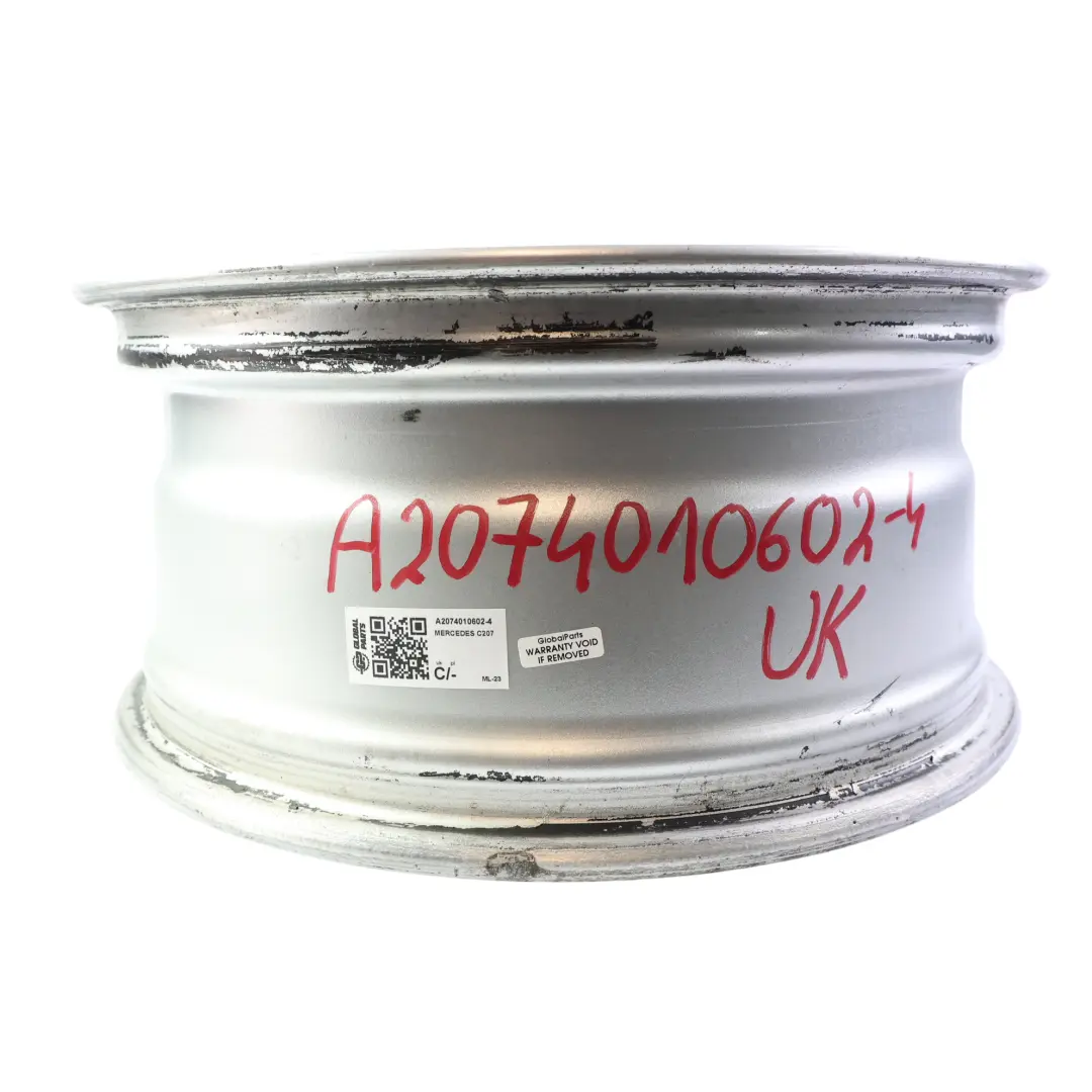Mercedes C207 Silver Wheel Alloy Rim 17" 7,5J ET:45 5 Double Spoke - SKU A2074010602-4 - Part number A2074010602
