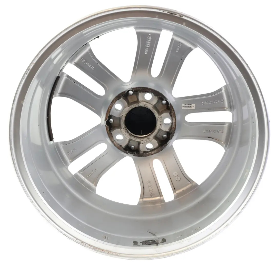 Alloy Rim 17" 7,5J ET:45 5 Double Spoke to Mercedes C207 Silver Wheel with Part number A2074010602 Mercedes C207 Silver Wheel Alloy Rim 17" 7,5J ET:45 5 Double Spoke - SKU A2074010602-4 - Part number A2074010602