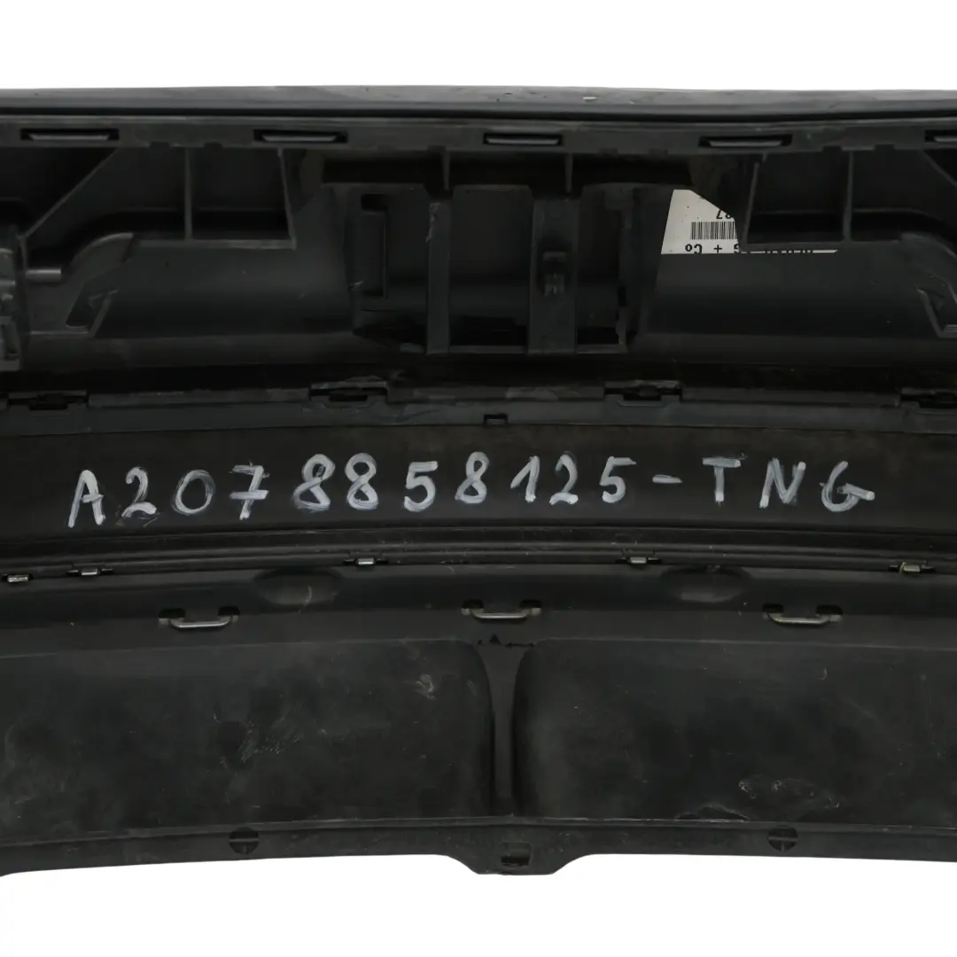 W207 Rear Bumper AMG Sport Tenorite Grey Metallic - 755 to Mercedes with Part number A2078858125 Mercedes W207 Rear Bumper AMG Sport Tenorite Grey Metallic - 755 - SKU A2078858125-TNG - Part number A2078858125