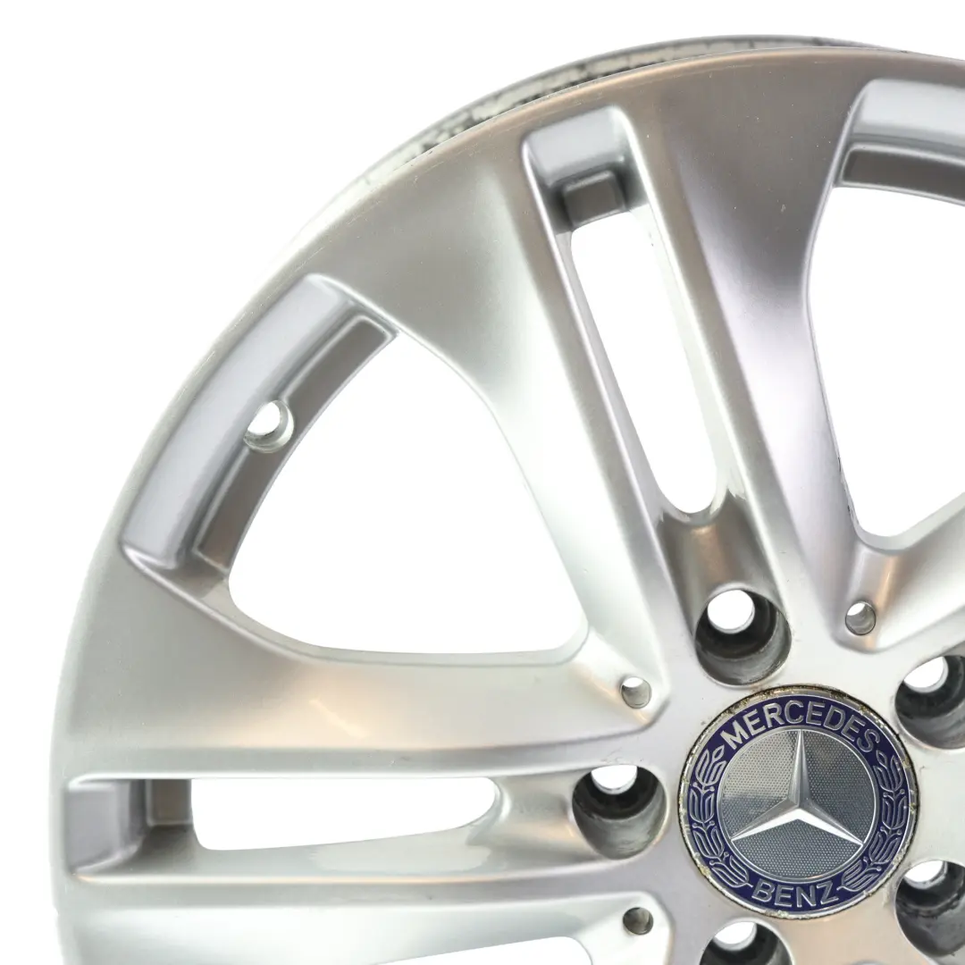 Mercedes W212 Alloy Wheel Rim 5-Double Spoke Silver 17" ET:48 8J - SKU A2124010902-1 - Part number A2124010902