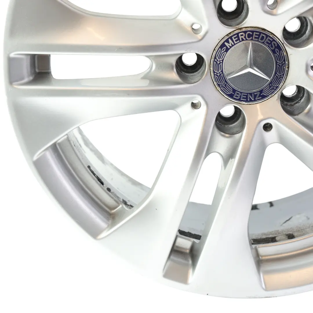 Mercedes W212 Alloy Wheel Rim 5-Double Spoke Silver 17" ET:48 8J - SKU A2124010902-1 - Part number A2124010902