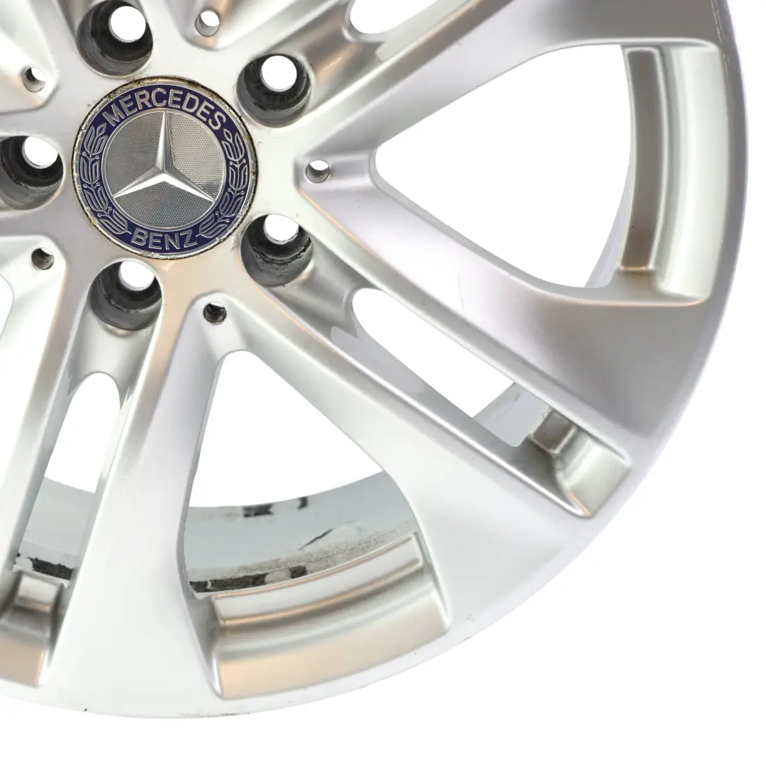 Mercedes W212 Alloy Wheel Rim 5-Double Spoke Silver 17" ET:48 8J - SKU A2124010902-1 - Part number A2124010902