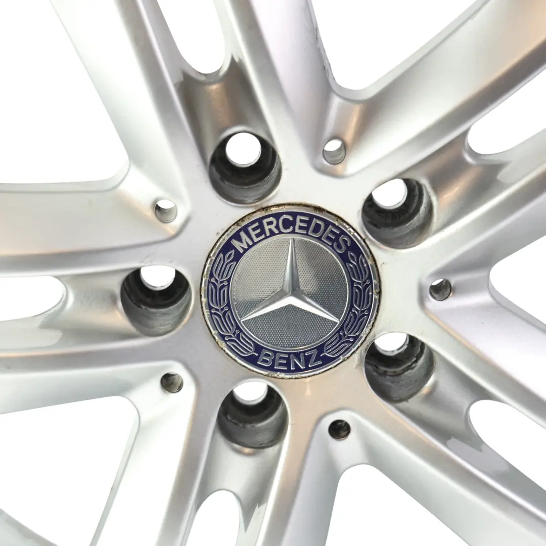 Alloy Wheel Rim 5-Double Spoke Silver 17" ET:48 8J to Mercedes W212 with Part number A2124010902 Mercedes W212 Alloy Wheel Rim 5-Double Spoke Silver 17" ET:48 8J - SKU A2124010902-1 - Part number A2124010902