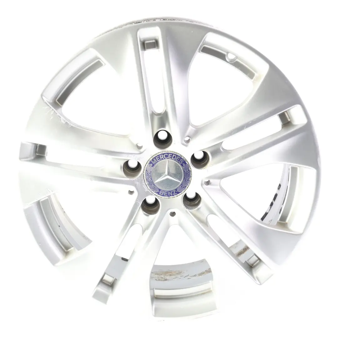 Silber Leicht Metal Felge 5-Doppelspeiche 17" ET:48 8J für Mercedes W212 mit Teilenummer A2124010902 Mercedes W212 Silber Leicht Metal Felge 5-Doppelspeiche 17" ET:48 8J - SKU A2124010902-2 - Teilenummer A2124010902