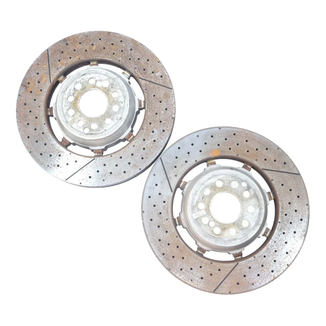 C63 AMG Front Brake Disc Rotor Ventilated Set X2 Left Right N/O/S to Mercedes C204 with Part number A2124210512 Mercedes C204 C63 AMG Front Brake Disc Rotor Ventilated Set X2 Left Right N/O/S - SKU A2124210512-1 - Part number A2124210512