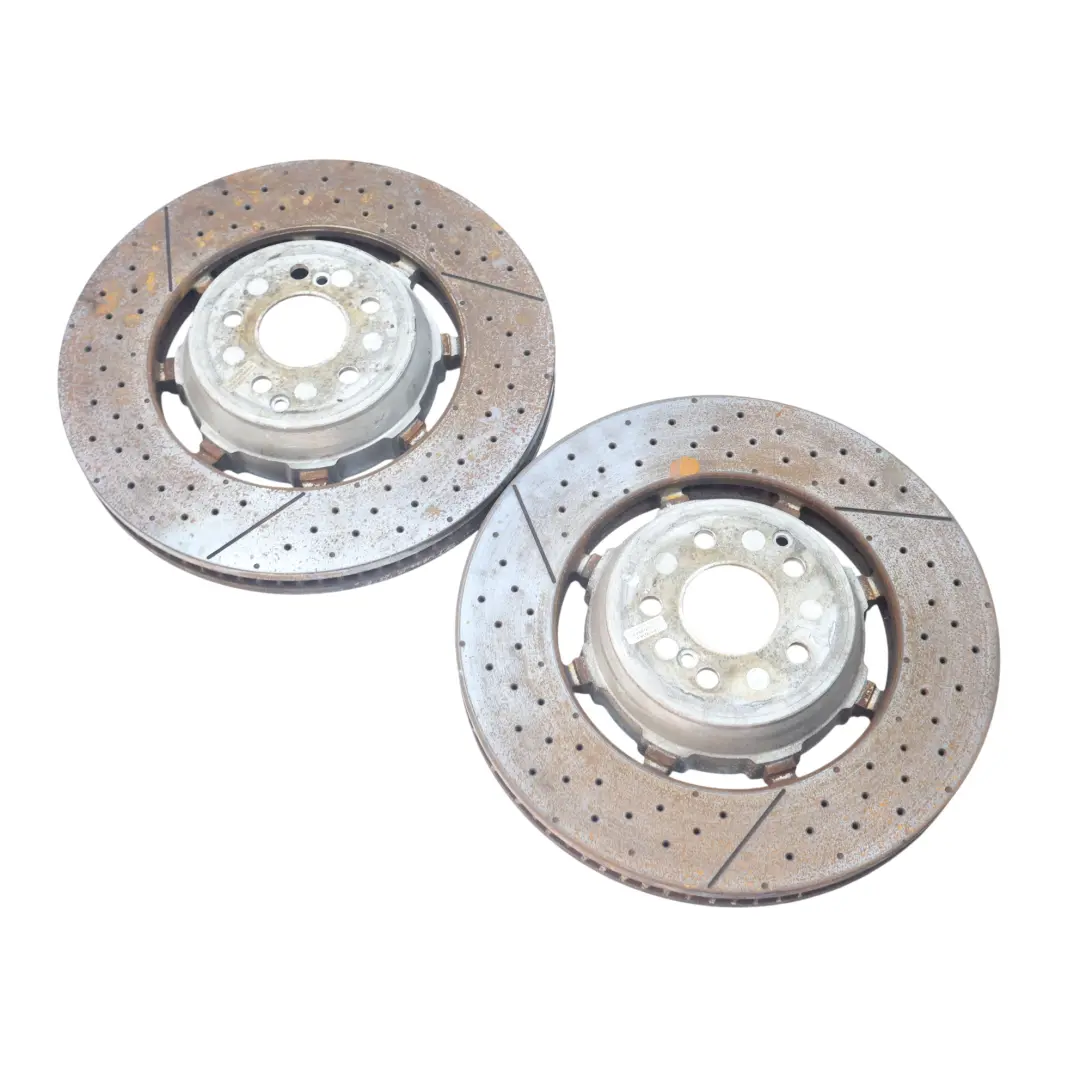 C63 AMG Front Brake Disc Rotor Ventilated Set X2 Left Right N/O/S to Mercedes C204 with Part number A2124210512 Mercedes C204 C63 AMG Front Brake Disc Rotor Ventilated Set X2 Left Right N/O/S - SKU A2124210512-1 - Part number A2124210512