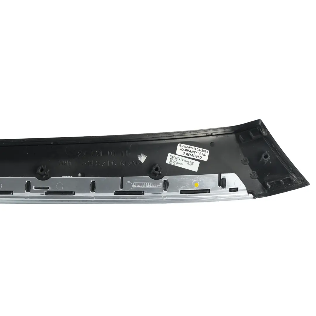 Mercedes W212 Listwa Boczka Lewy Przód Aluminium - SKU A2127200522 - Numer Części A2127200522