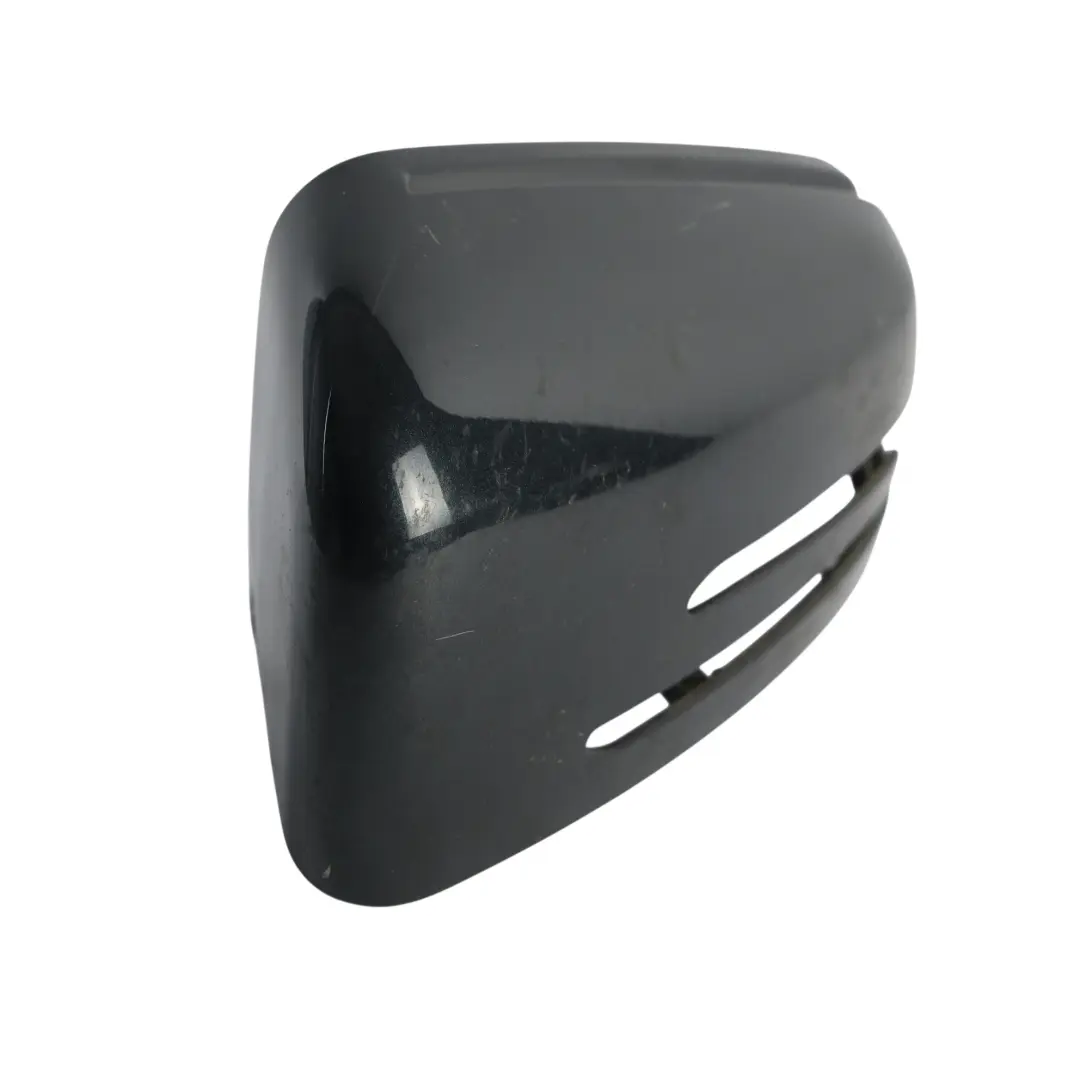 Wing Mirror Cover Cap Casing Left N/S Magnetite Black - 183 to Mercedes W204 with Part number A2128106700 Mercedes W204 Wing Mirror Cover Cap Casing Left N/S Magnetite Black - 183 - SKU A2128106700-MTS - Part number A2128106700
