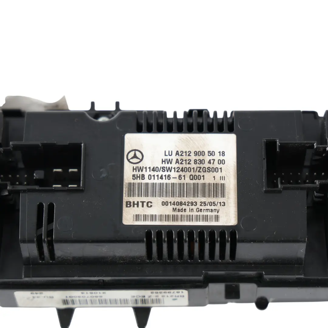 Panel Sterowania Klimatyzacji C207 W212 do Mercedes o numerze A2129005018 Mercedes Panel Sterowania Klimatyzacji C207 W212 - SKU A2129005018-2 - Numer Części A2129005018