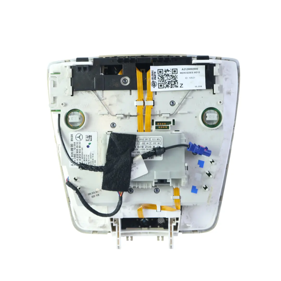 Mercedes W212 Roof Interior Light Switch Panel Courtesy Lamp Beige - SKU A2129060900 - Part number A2129060900