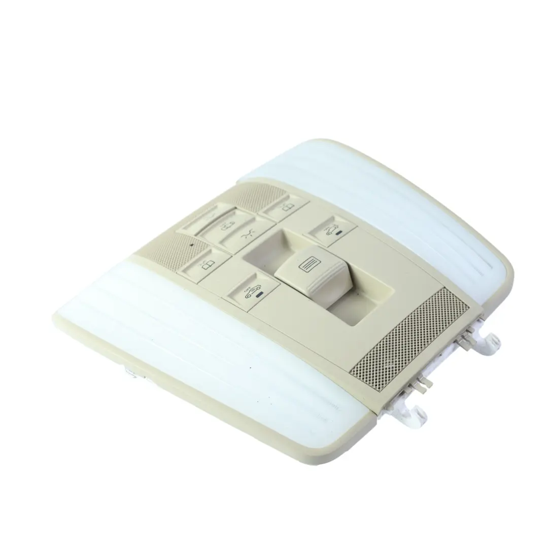 Interruptor Panel Luz Interior Techo Beige para Mercedes W212 con número de pieza A2129060900 Mercedes W212 Interruptor Panel Luz Interior Techo Beige - SKU A2129060900 - Número de pieza A2129060900