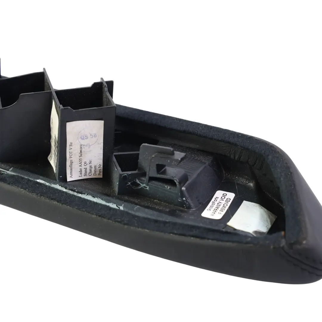 Mercedes W221 Rear Door Arm Rest Panel Leather Black Right O/S - SKU A2217301294-1 - Part number A2217301294