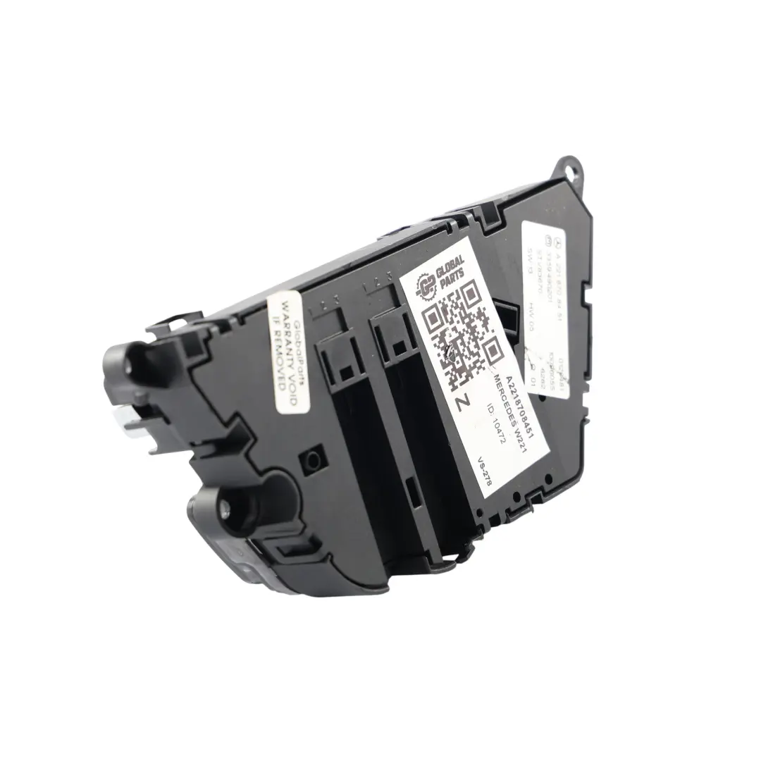 Mercedes W221 Rear Door Seat Adjustment Control Switch Left N/S - SKU A2218708451 - Part number A2218708451