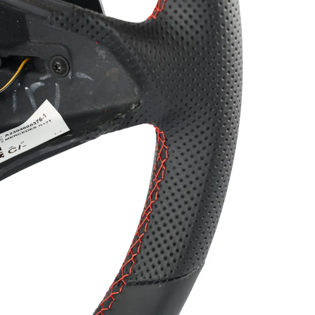 Mercedes SLK R171 Volante Nero Pelle Cambio al Volante - SKU A2304600376-1 - Numero di parte A2304600376