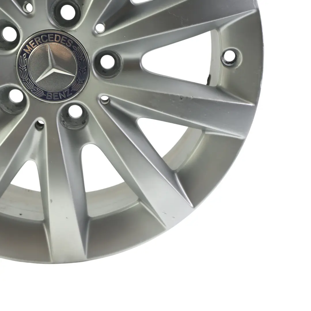 Mercedes W176 W246 Silver 10-Spoke Alloy Wheel Rim 16" ET:49 6,5J - SKU A2464010202-1 - Part number A2464010202