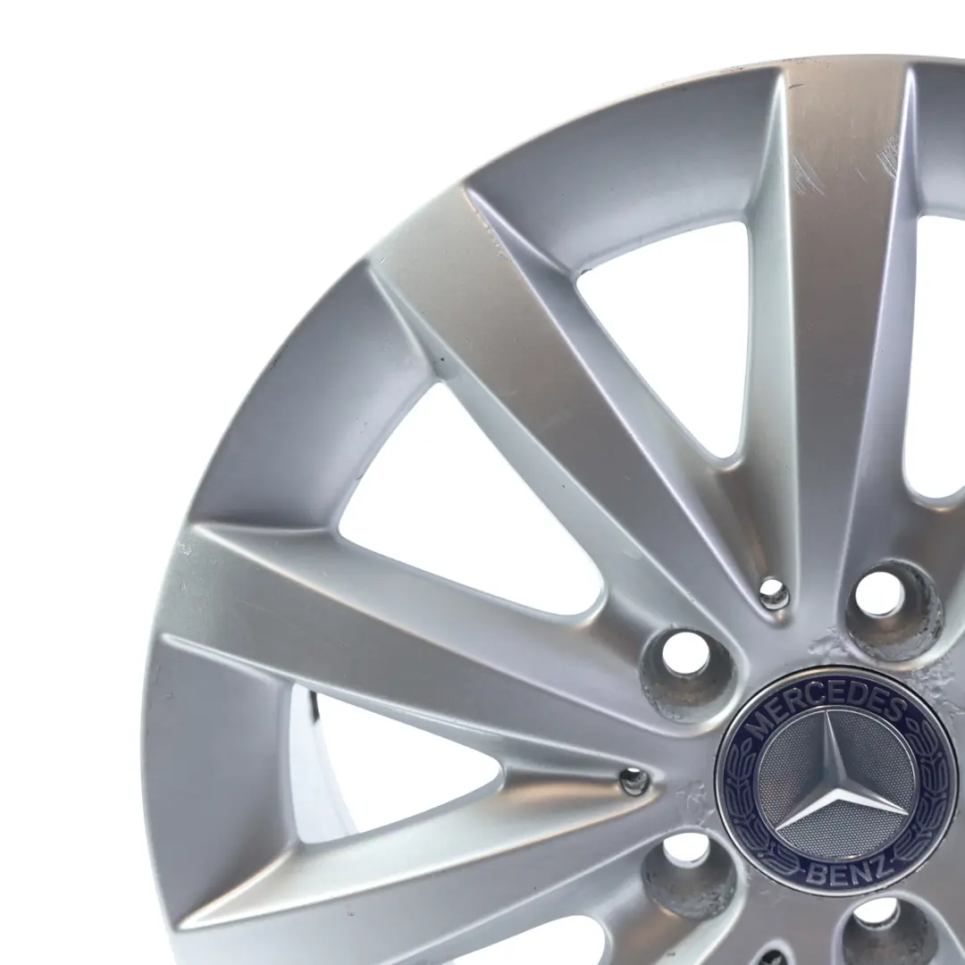 Mercedes W176 Leichtmetallfelge Silberne 10-Speichen 16" ET:49 6,5J - SKU A2464010500-1 - Teilenummer A2464010500