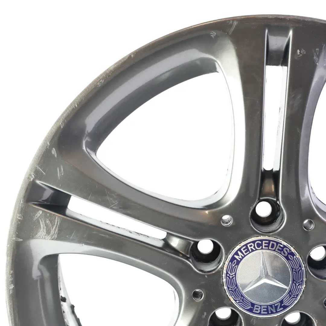 Grey Wheel Alloy Rim 17" 7.5J ET:52.5 to Mercedes W176 W246 with Part number A2464011002 Mercedes W176 W246 Grey Wheel Alloy Rim 17" 7.5J ET:52.5 - SKU A2464011002-4 - Part number A2464011002