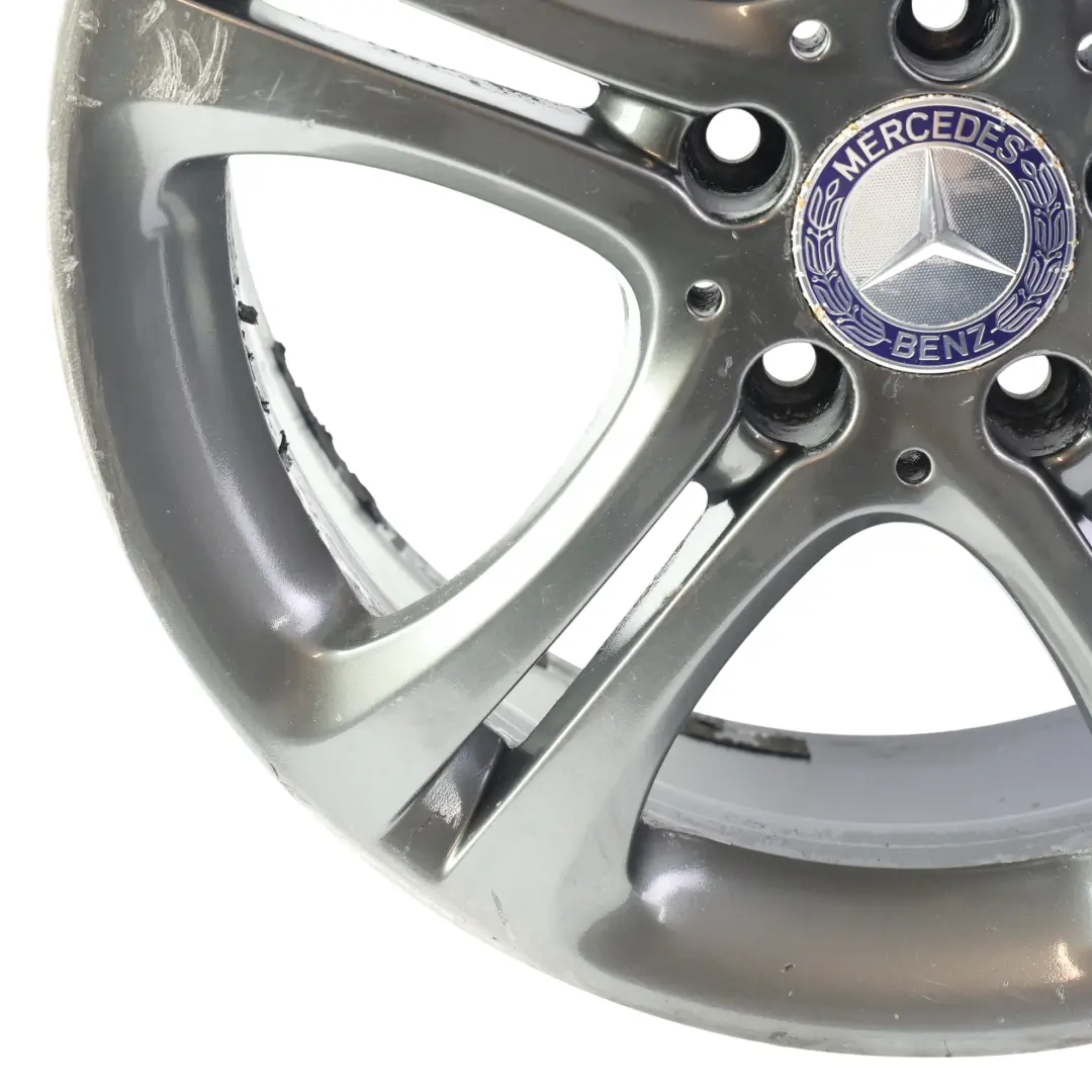 Grey Wheel Alloy Rim 17" 7.5J ET:52.5 to Mercedes W176 W246 with Part number A2464011002 Mercedes W176 W246 Grey Wheel Alloy Rim 17" 7.5J ET:52.5 - SKU A2464011002-4 - Part number A2464011002