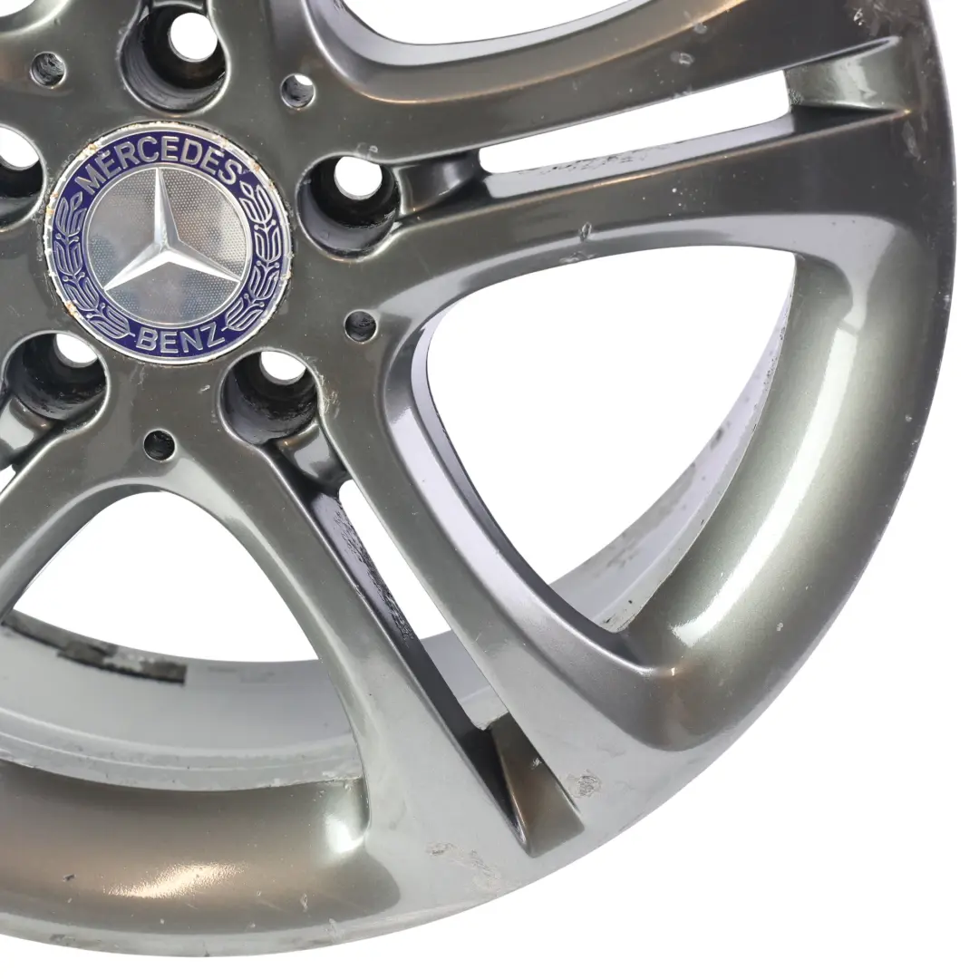 Grey Wheel Alloy Rim 17" 7.5J ET:52.5 to Mercedes W176 W246 with Part number A2464011002 Mercedes W176 W246 Grey Wheel Alloy Rim 17" 7.5J ET:52.5 - SKU A2464011002-4 - Part number A2464011002