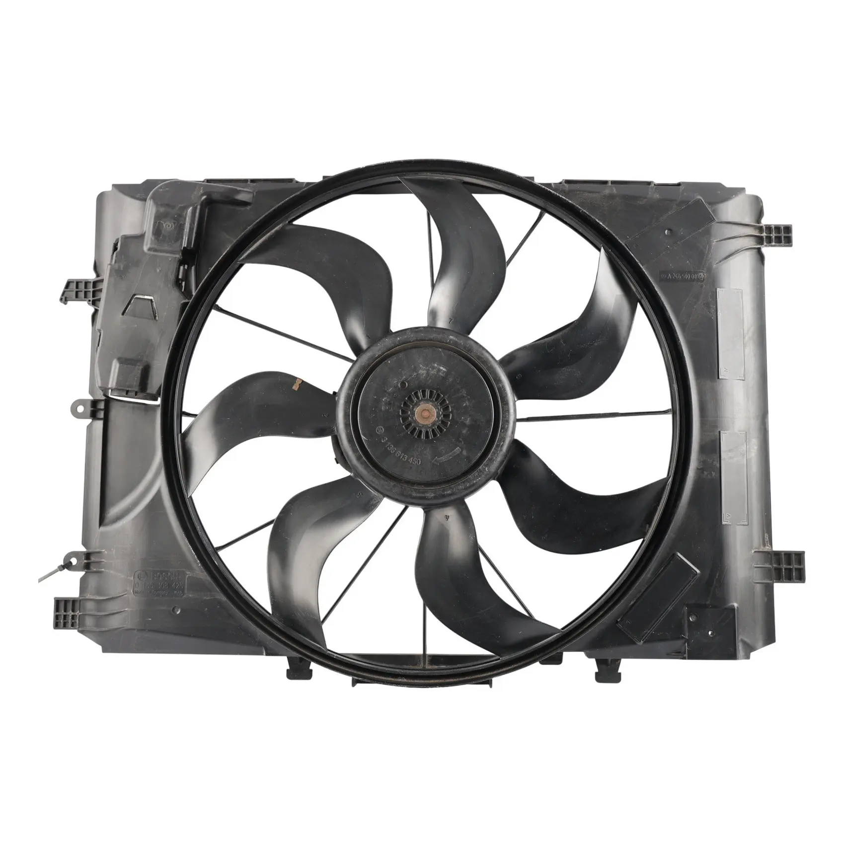 Mercedes W176 W246 Radiator Fan Shroud Motor Engine Cooling Fan A2465000064