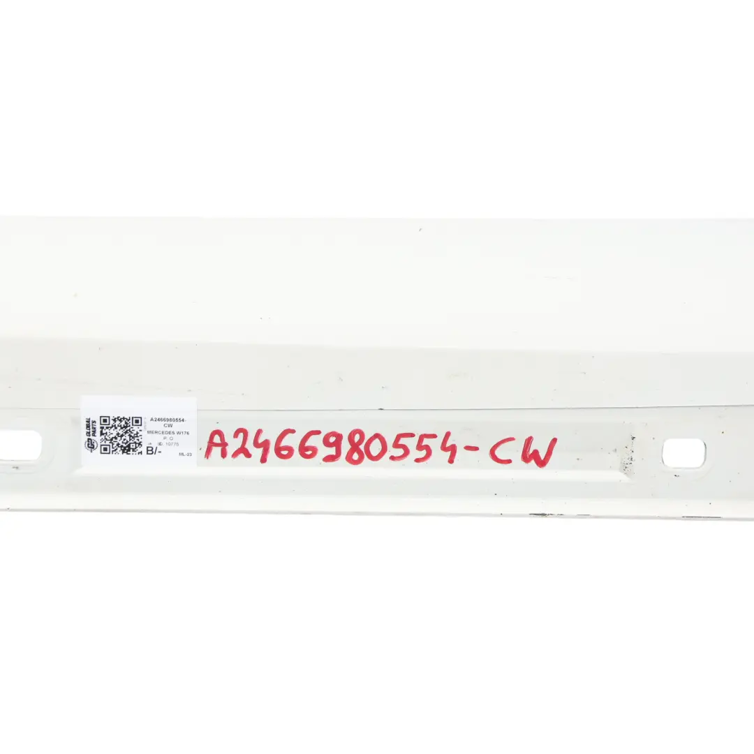 Minigonna laterale Mercedes W117 W176 W246 copriporta Bianco Calcite - 650 per con numero di parte A2466980554 Minigonna laterale Mercedes W117 W176 W246 copriporta Bianco Calcite - 650 - SKU A2466980554-CW - Numero di parte A2466980554