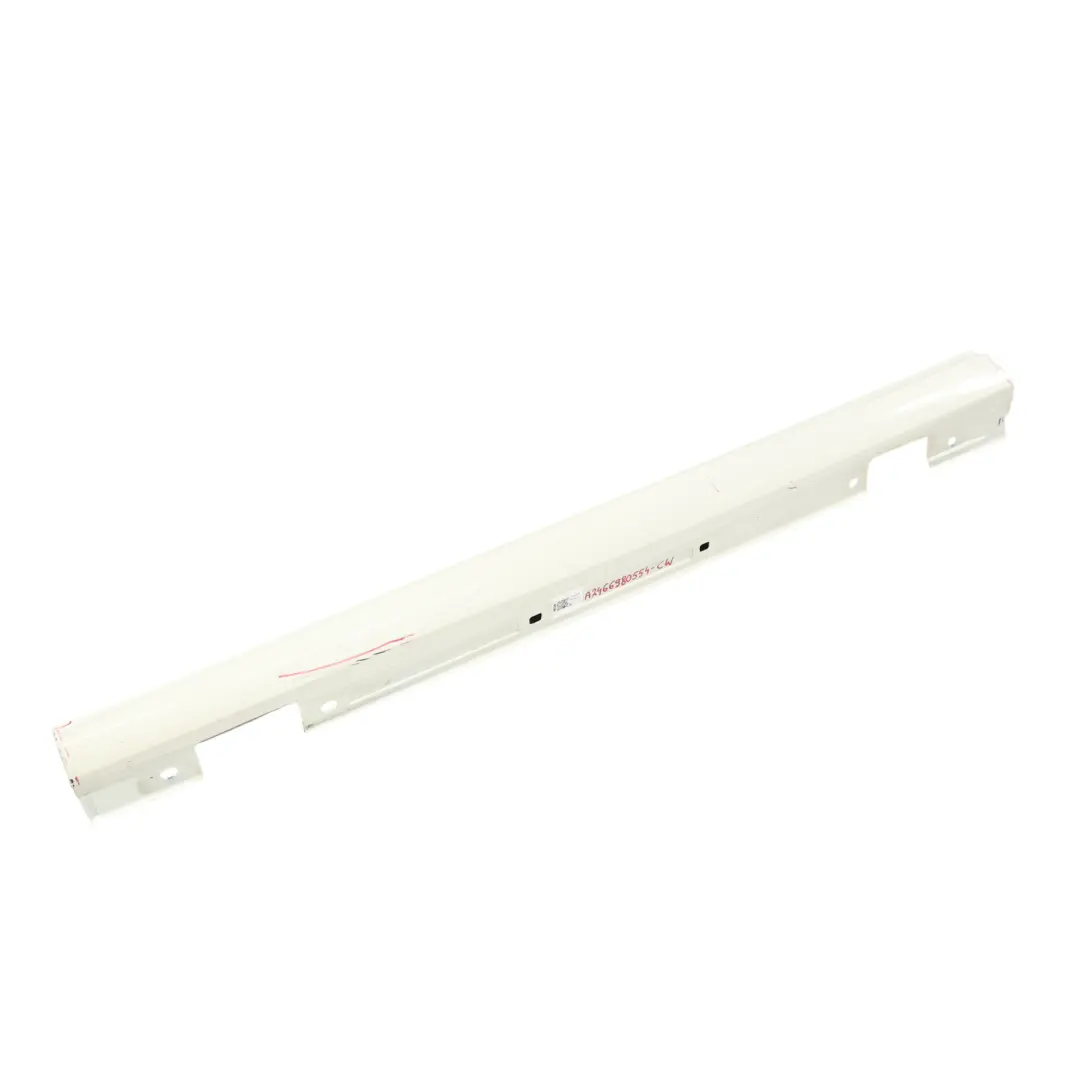 Side Skirt Mercedes W117 W176 W246 Left N/S Door Sill Cover Calcite White - 650 to with Part number A2466980554 Side Skirt Mercedes W117 W176 W246 Left N/S Door Sill Cover Calcite White - 650 - SKU A2466980554-CW - Part number A2466980554