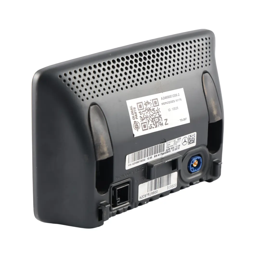 Pantalla Display Central Información Salpicadero para Mercedes W176 W246 con número de pieza A2469001206 Mercedes W176 W246 Pantalla Display Central Información Salpicadero - SKU A2469001206-2 - Número de pieza A2469001206